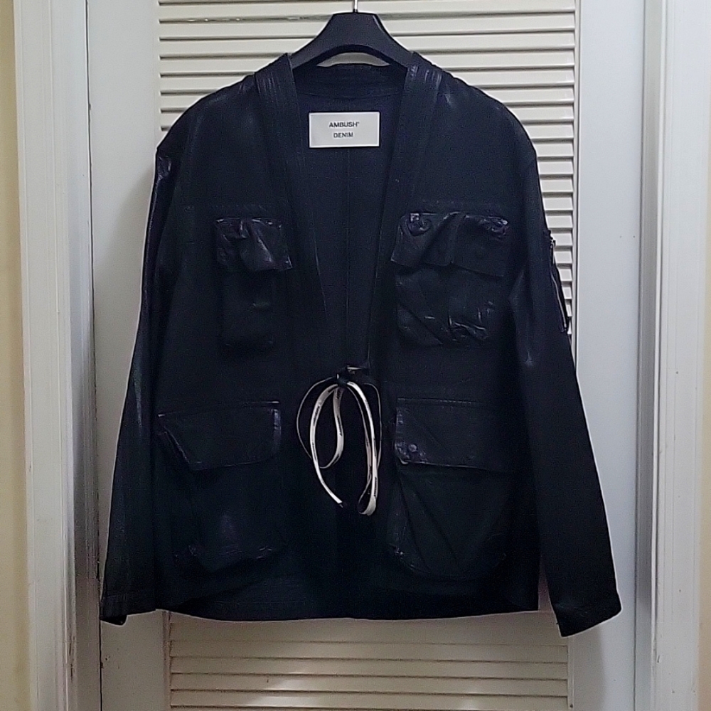 Ambush brand waxed denim jacket